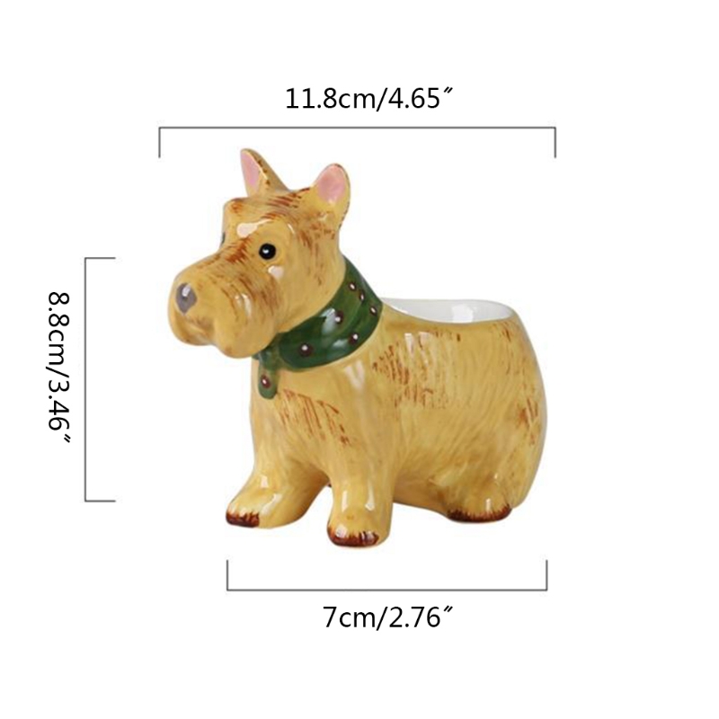 Coquetier en forme de chien mignon, porte-œuf en céramique, porte-œuf en porcelaine, ustensile de cuisine