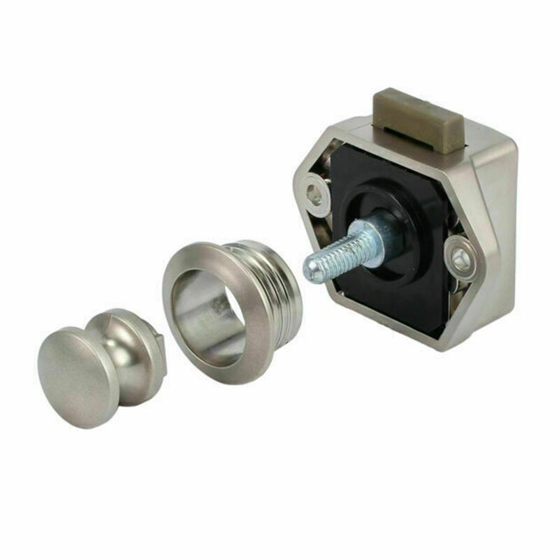 Novel-4 Pcs Motorhome Car Push Lock RV Caravan Boat Motor Home Cabinet Drawer Latch Knob Locks for Furniture Hardware