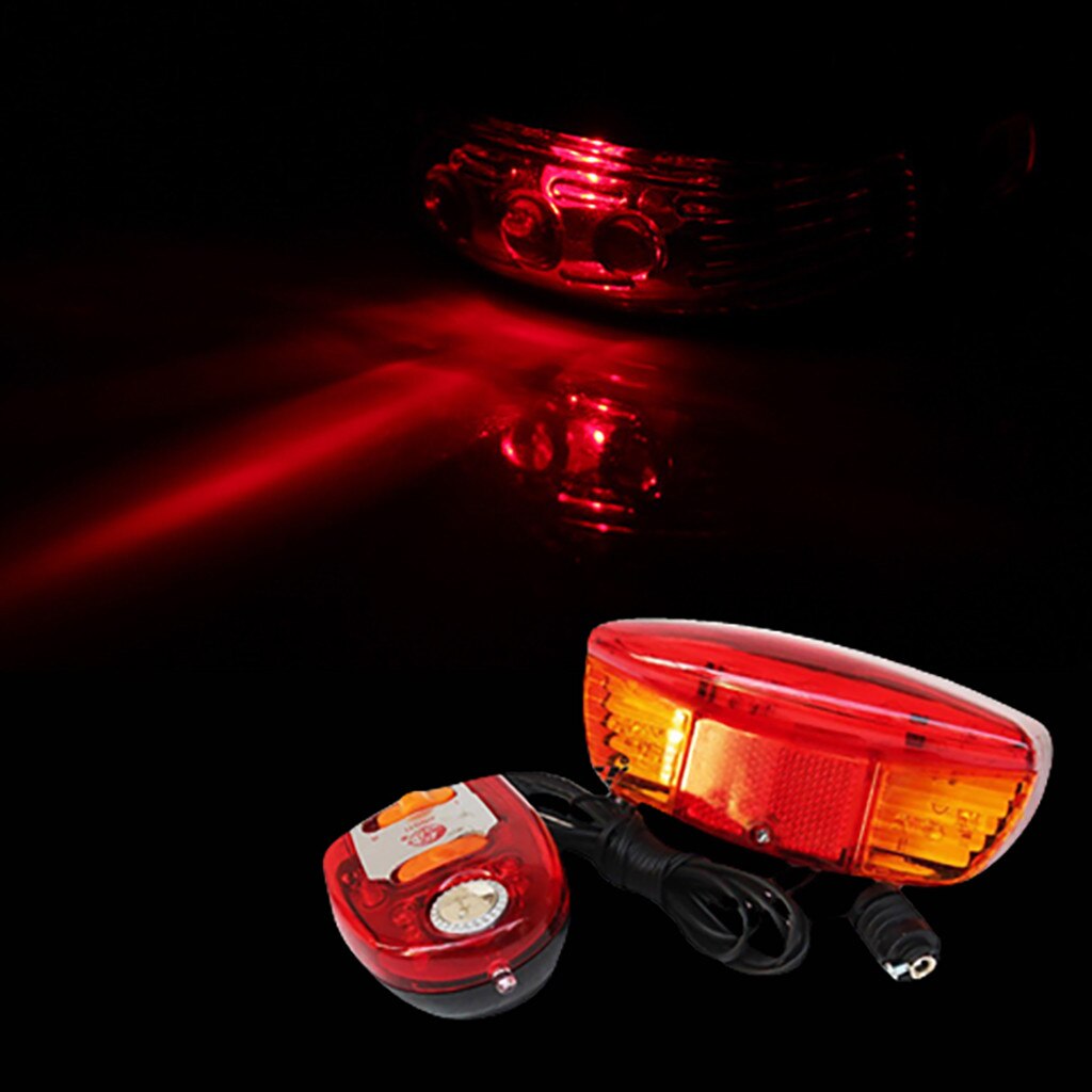 7 Super Heldere Led Richtingaanwijzers Voor Fiets 8-Tune Horn Bike Light Directionele Remlicht Bisiklet Sinyal Batterijen power # Hs