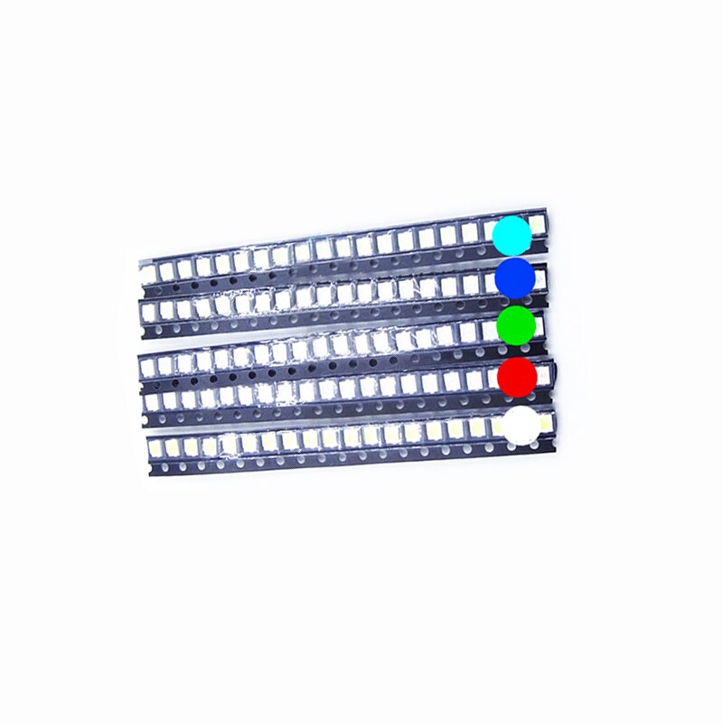 100PCS/LOT 1210 3528 Highlight SMD LED Diode Diodo 3V-3.2V White Red Green Blue Yellow 3.5*2.8 Surface Mount Light Emitting Diod