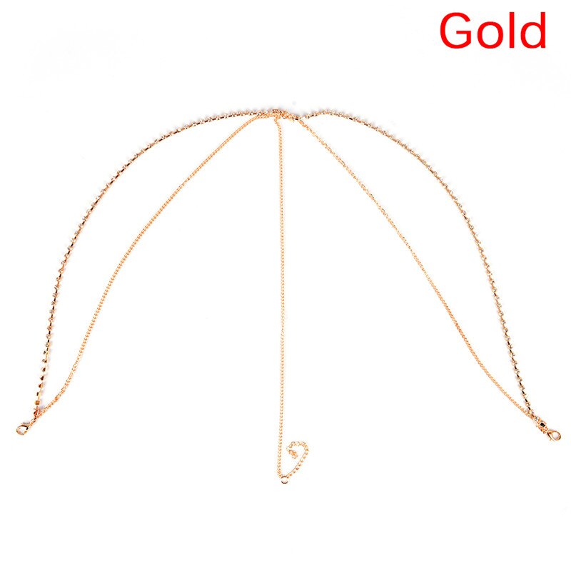 Haarband Retro Onregelmatige Haarband Persoonlijkheid Metalen Multilayer Hoofdband Hoofd Ketting Hairwear Voor Vrouwen: Goud