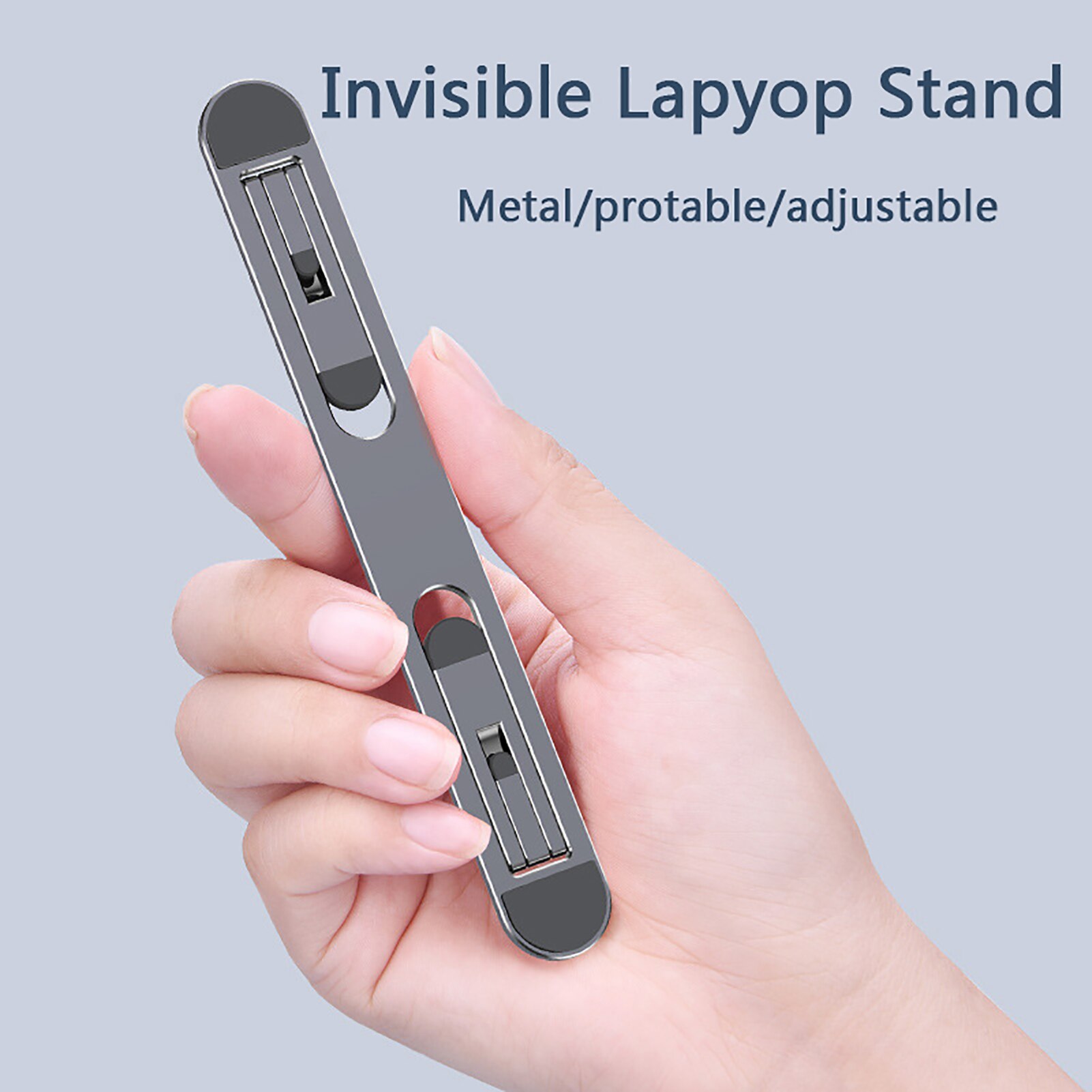 Portable Laptop Stand Ergonomic Laptop Computer Bracket Portable Invisible Storage Folding Adjustable Suspended Satnd Holder