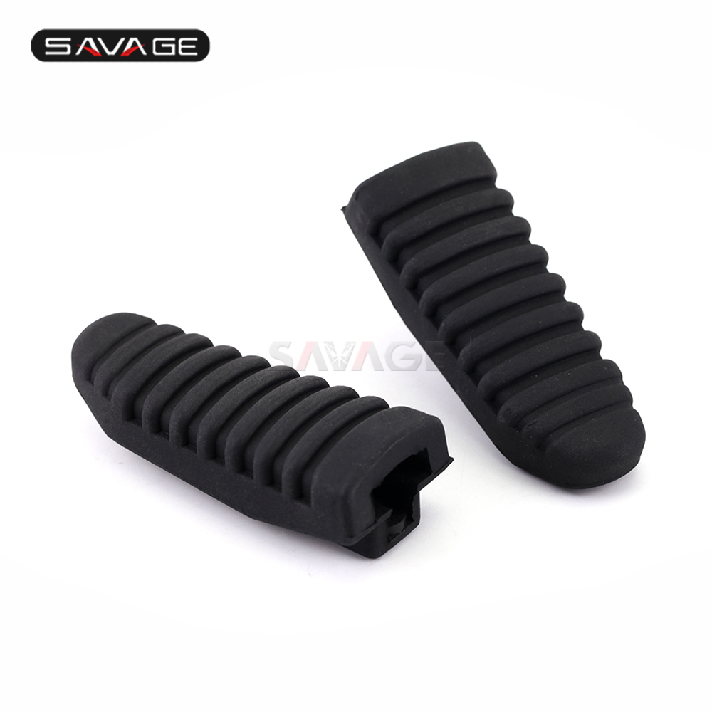 Repose-pieds en caoutchouc pour suzuki gsf 650 1250/ s bandit sfv 650 gladius, accessoires moto, couvre-pédale avant noir