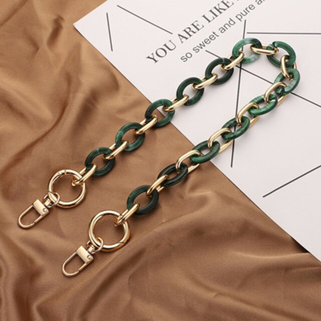 40/60cm Acrylic Bag Chain Bag Strap Removable Bag Accessories Women's Resin Chain Chain Of Bags Purse Chain Fishbone Chain: 5-40cm