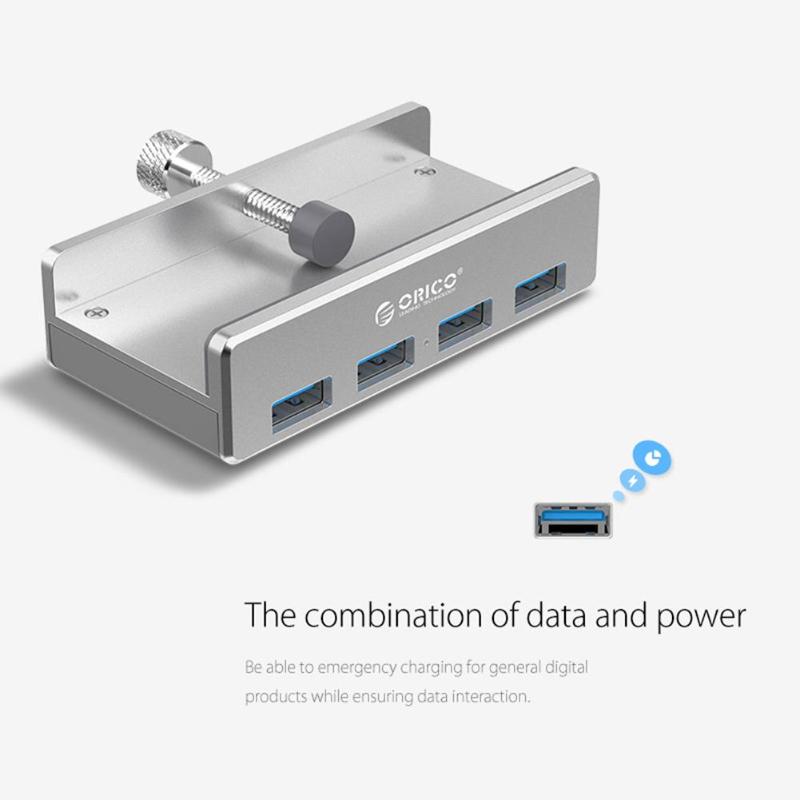 ORICO 4 Ports USB Hub High Speed Display USB 3.0 Usb Splitter for Macbook Air Laptop PC Computer Hubs 10-30mm Adjustable Clip