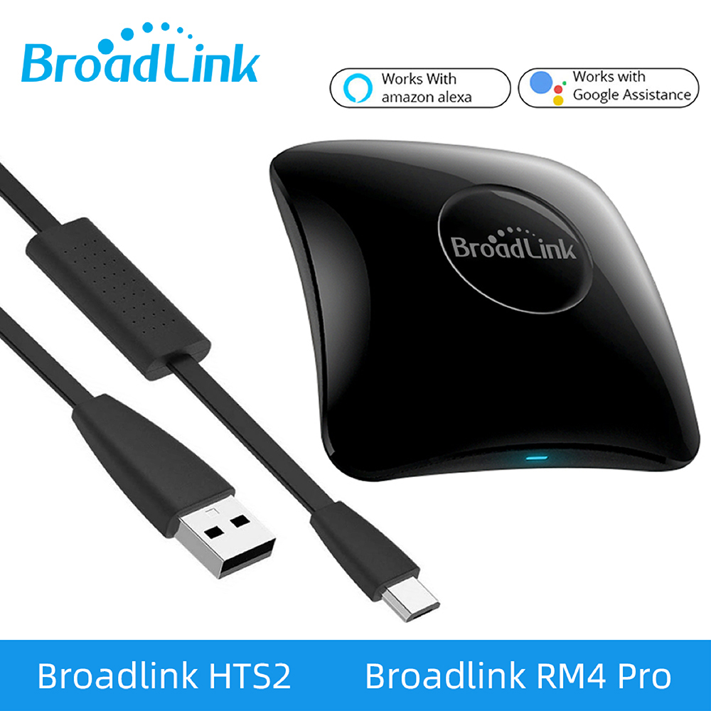 Oryginalny Broadlink RM4 Pro uniwersalny inteligentny przełącznik RF Wifi RM4Mini pilot na podczerwień czujnik HTS2 praca Alexa Google Home Assistant: WHITE