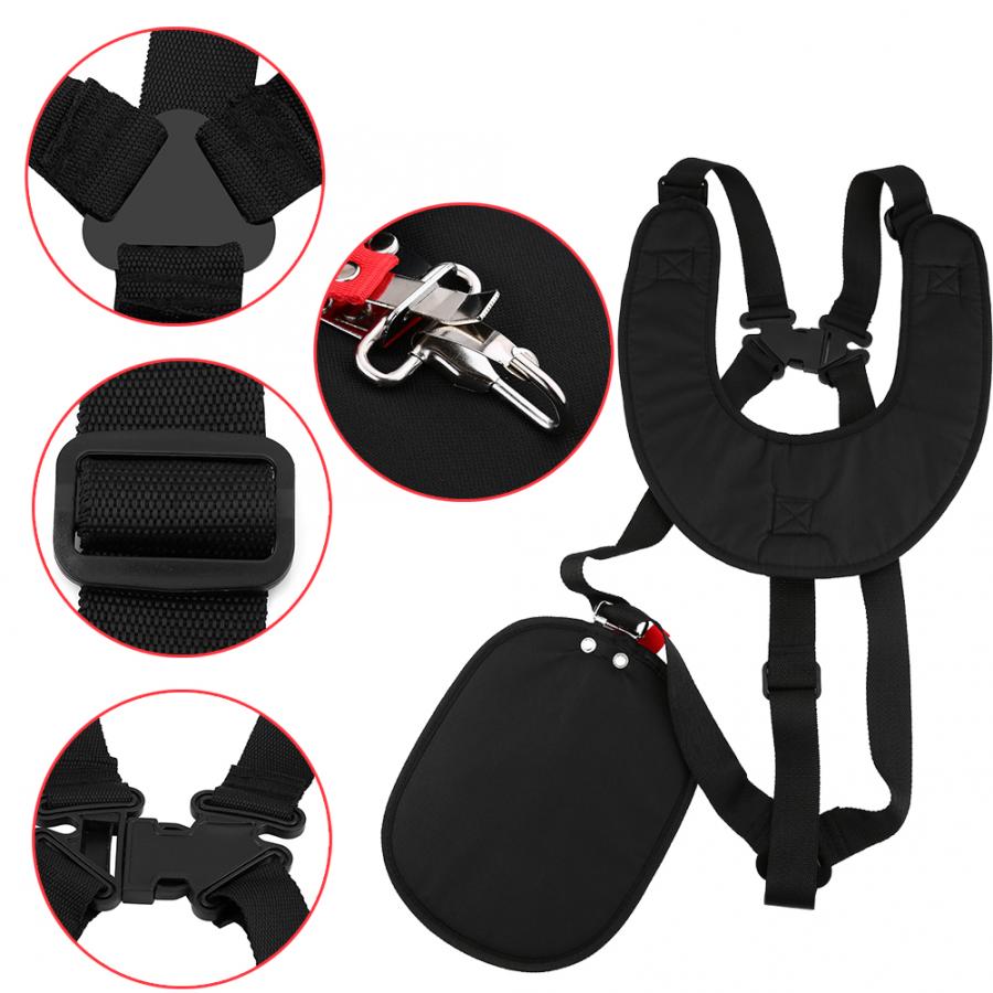 Lawn Mower Double Shoulder Harness Brush Cutter Grass Strimmer Adjustable Padded Strap Garden Power Tools