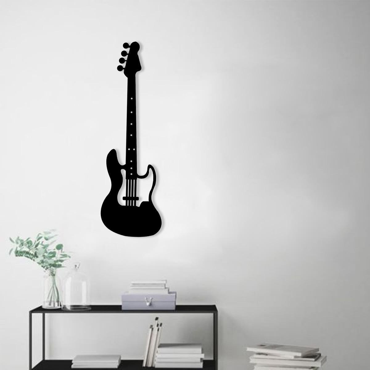 Guitarra elétrica mesa de metal moderna parede arte geométrica metal decoração da parede casa escritório e sala estar para casa temática africano