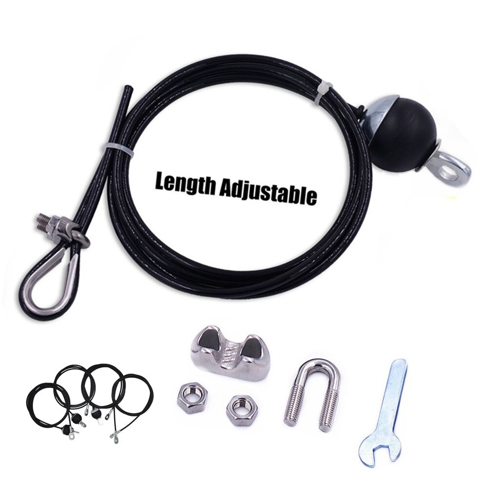 1,4 M/1,8 M/2M/3M/4M/5MGym Draht Seil Schwere duty Stahl Drahtseil für Home Kabel Maschine Dicke 5mm Seil Fitness Pulley Zubehör