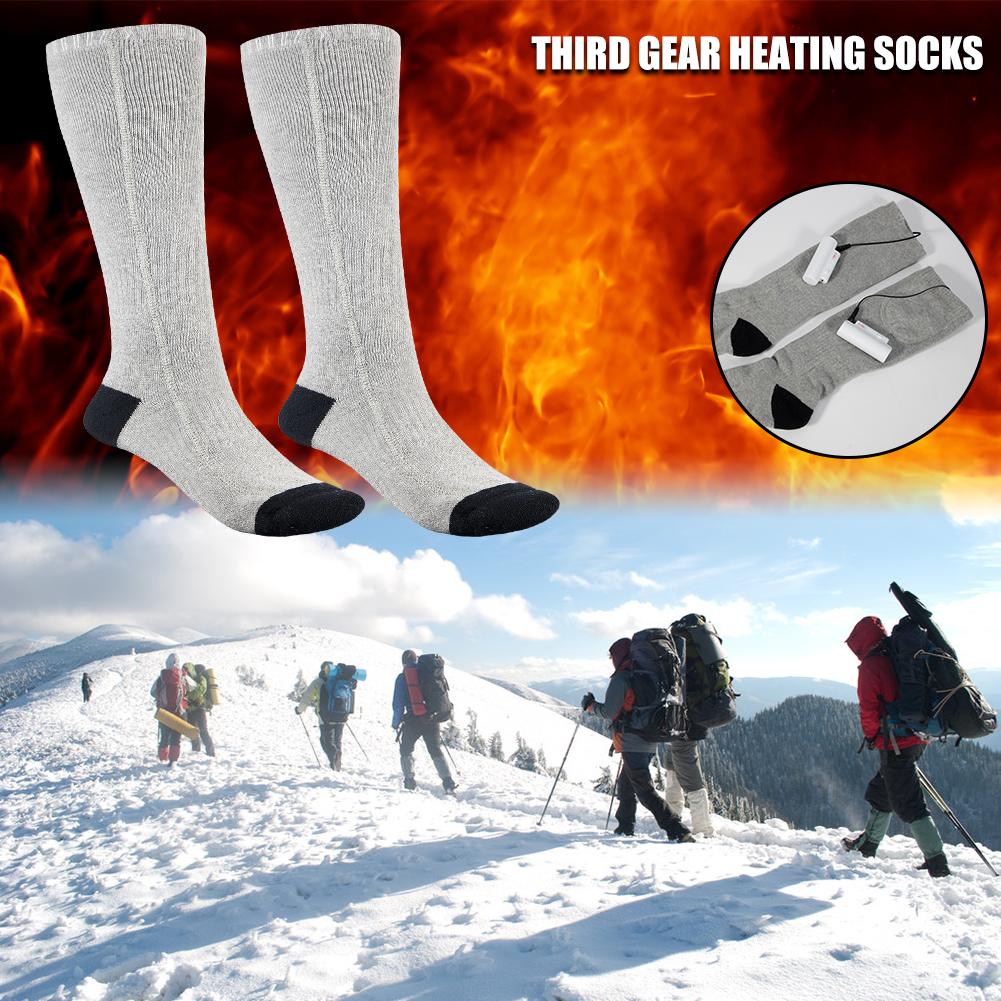Heated Socks 3 Modes Rechargeable Foot Warmer Electric Socks with Battery Keep Foot Warm Comfort Socks Comfortable Socks