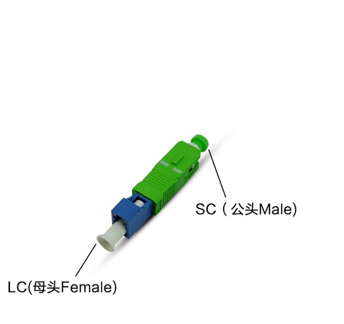 Adaptador híbrido LC-SC fêmea para macho, vfl use sm mm apc fibra óptica acoplador ftth frete grátis elink de fábrica