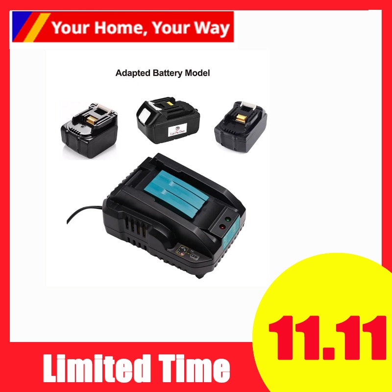MAKITA Chargeur de Batterie Lithium-ION DC18RC 14,4-18 V 240 V (DC18RA Nouveau Code est DC18RC