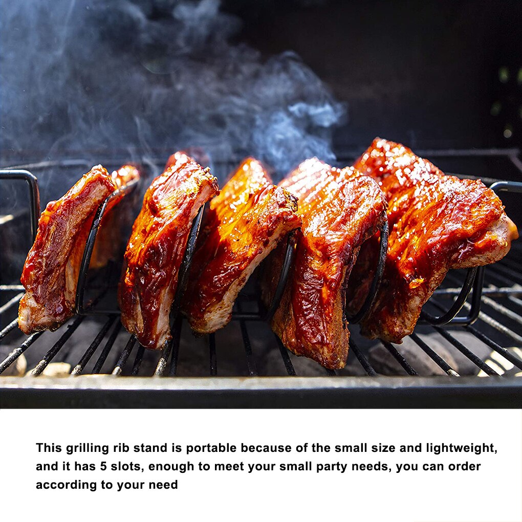 Non-stick Rib Plank Stand Barbecue Rib En Gebraden Rack Rvs Grillen Bbq Kip Rundvlees Ribben Rack Grillen mand