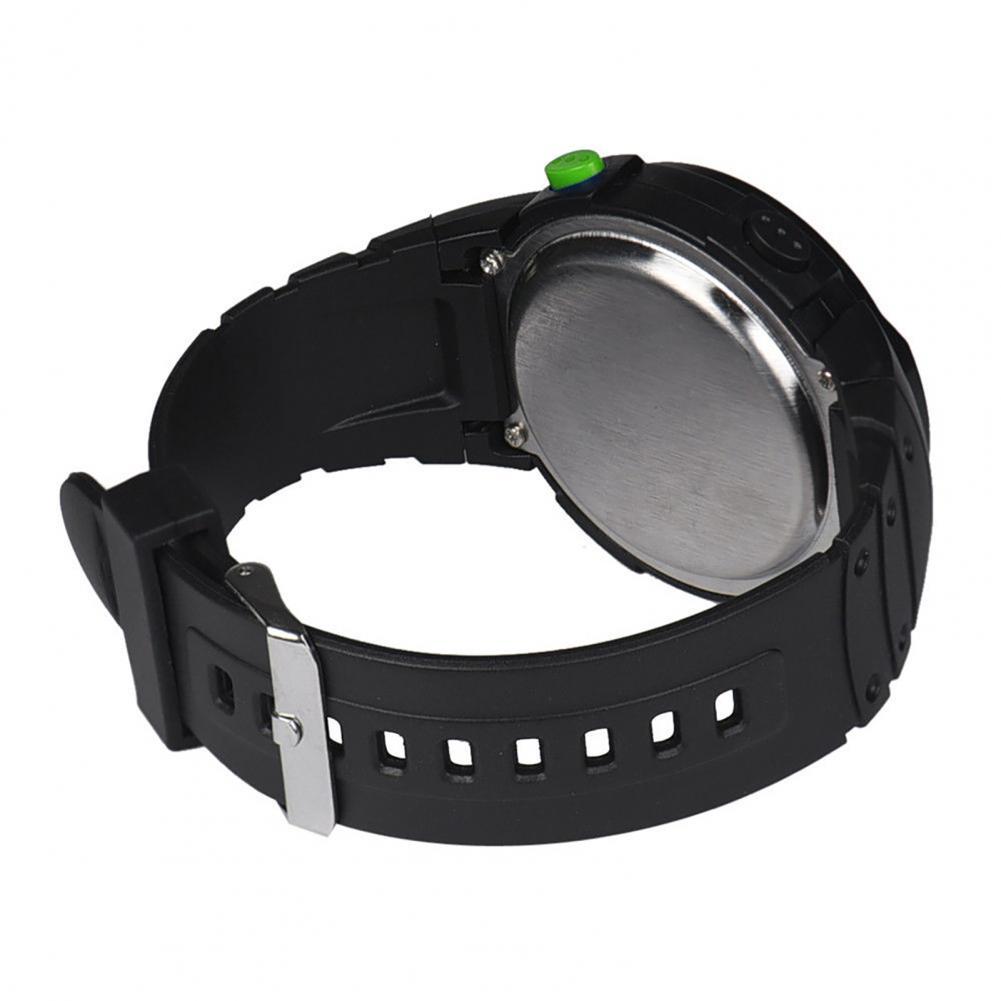 Flexible Digital Sport Wristband Accurate Stainless Watch for Office: Green