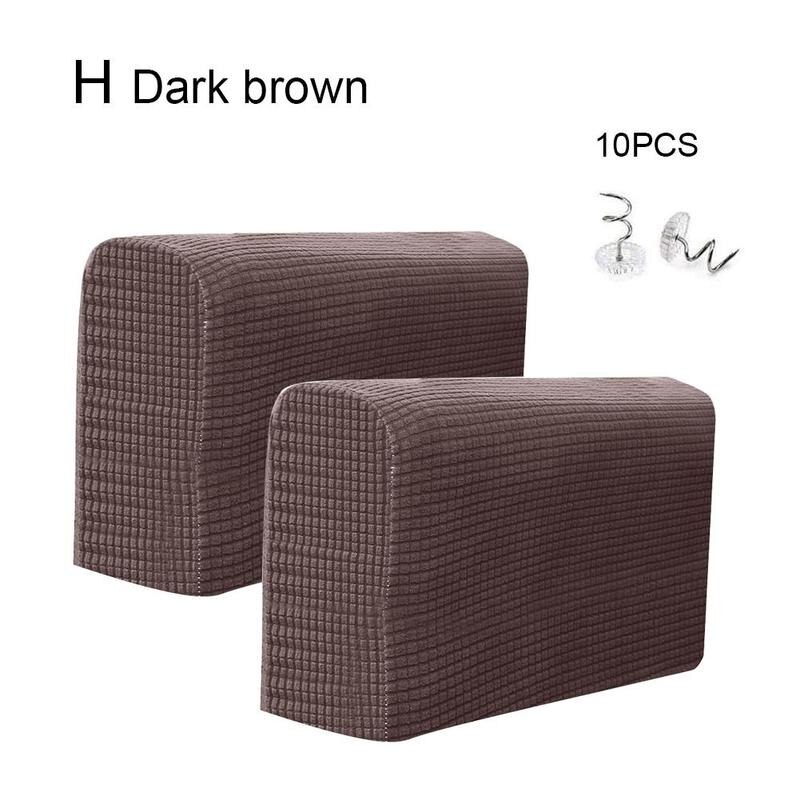 Afneembare En Wasbaar Bank Armsteun Elastische Beschermende Armsteun Armsteun Cover Sofa Polar Cover Cover Elastische Fleece C2h2: H