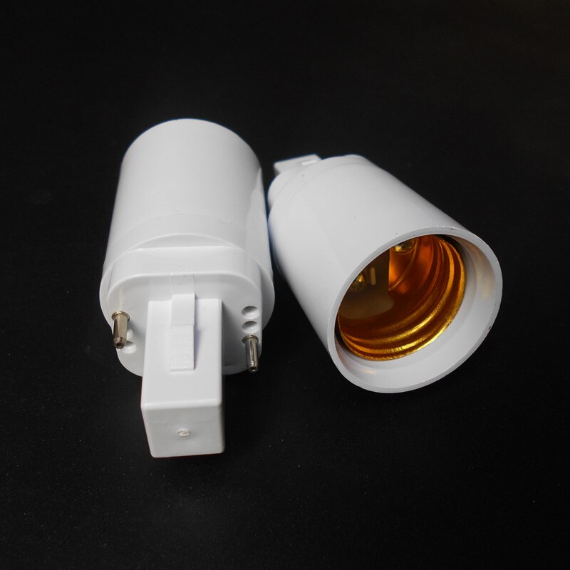 Abs Led G24 Om E27 Adapter Socket Halogeen Cfl Light Lamp Base Converter E27 Naar G24 Lamphouder Adapter 2pin 85-265V