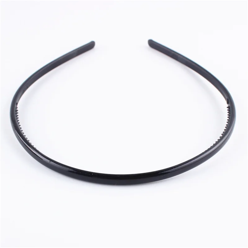 Diadema de pelo ondulado para hombre y mujer, diadema deportiva, accesorios para el cabello, color negro, Unisex: 0.5cm