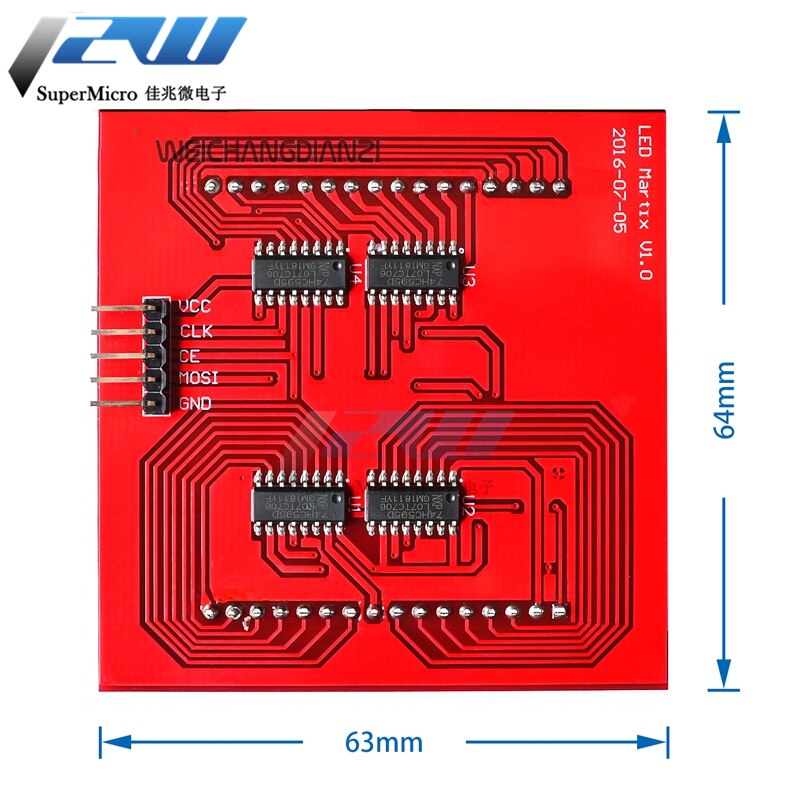 Raspberry Pi 3/2 generation/B typ/B + LED-full-farbe dot matrix bildschirm 8*8 dot matrix matrix modul