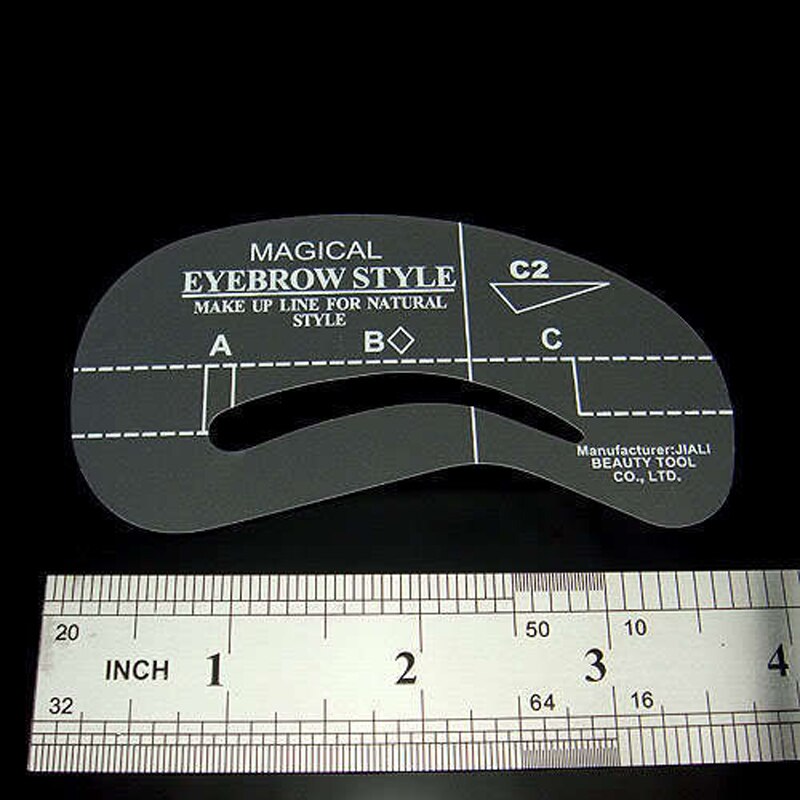 Ensemble de pochoirs à sourcils, 4 pièces, outils de toilettage, carte de dessin pour les sourcils, directe SMJ, C1-C4