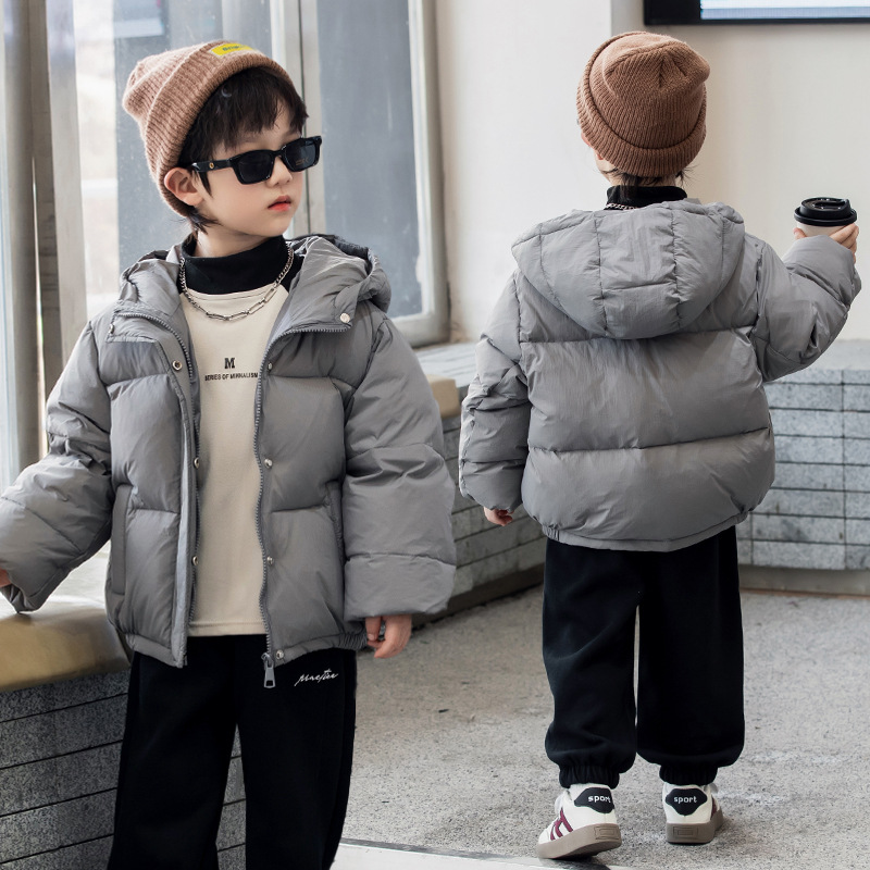 RAISE Winter Children Girl Down Jacket Thicken Plus Velvet Windproof Baby Girl Hooded Outerwear Loose Solid Zipper Kid Girl Coat