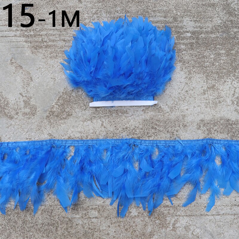 Ruban de plumes doux sans perte, 1m, 20 couleurs, bricolage artisanat jupe robe vêtements chaussures décoration couture bijoux accessoires: 15