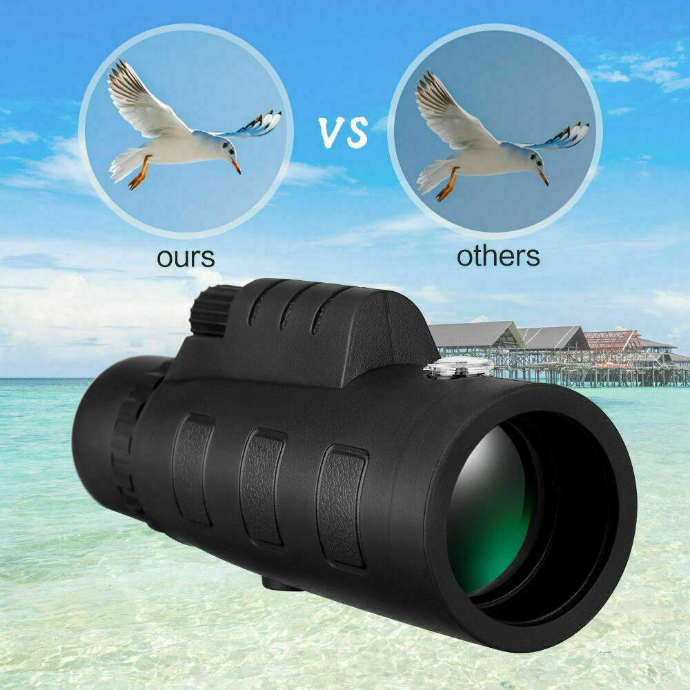 40X60 Monocular Telescope Dual Focus Capability with Low Night Vision for Smartphone Adapter and Tripod - Waterproof Spotting: Default Title