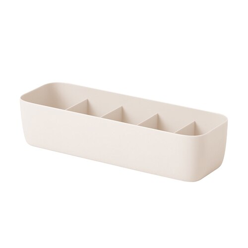 Cajones para sujetadores de ropa interior, caja de almacenamiento, cajones de armario de plástico, caja organizadora, caja organizadora, contenedor organizadora de cosméticos, accesorios para el hogar: Beige S