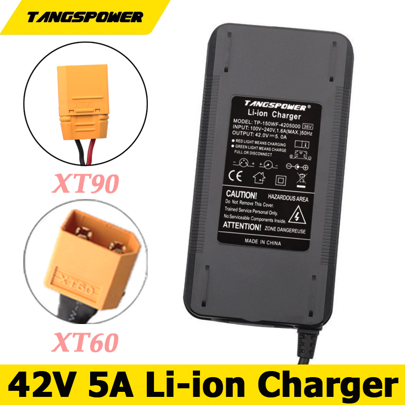 Ładowarka Bateria Litowa 42V 5A - XT60/XT90 - Do Pakietu Baterii 36V 10S - Szybkie Ładowanie