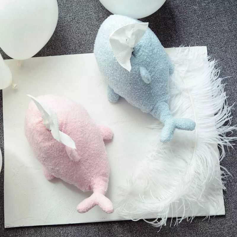 Creatieve Netto Rode Ins Wind Cartoon Walvis Tissue Doos Japanse Thuis Mooie Dier Knuffel Decoratie