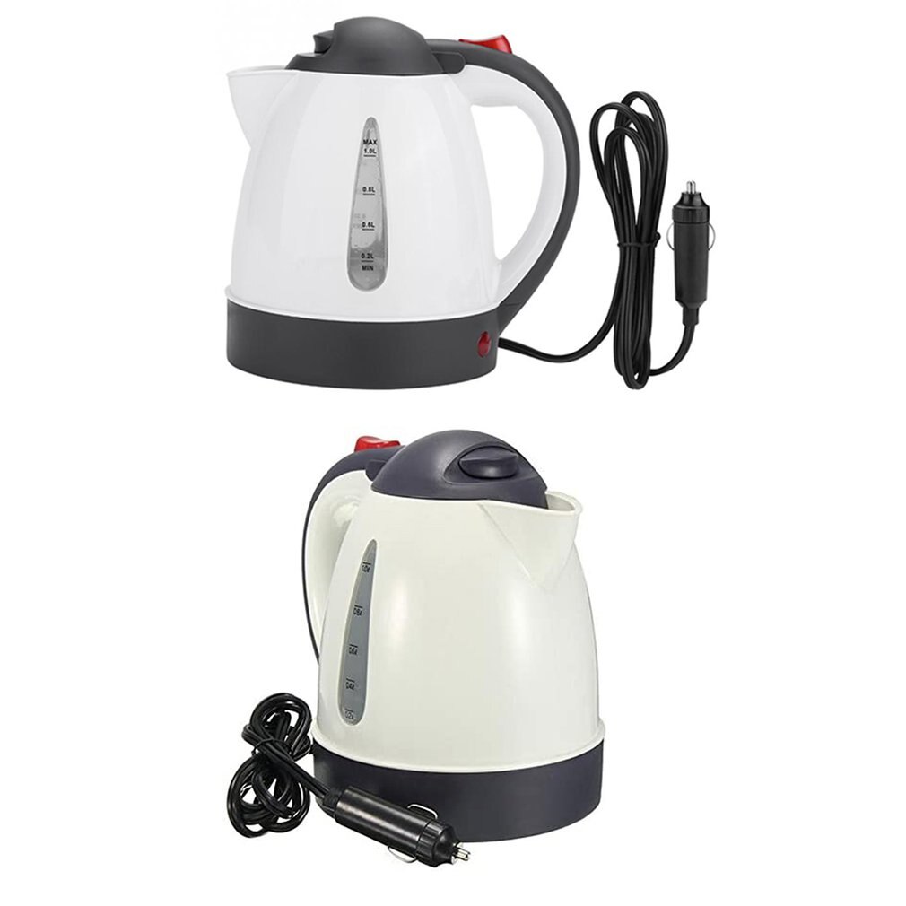 12V 24V Vehicle Truck 1000ml Kettle Water Boiled Heater for Tea Coffee Stainless Steel Large Capacity