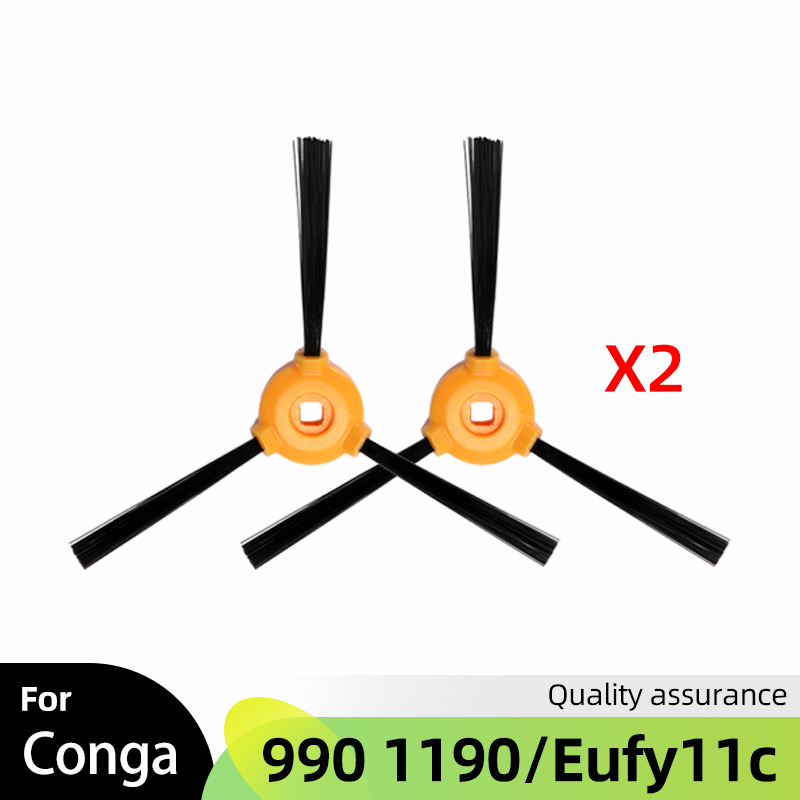 For Cecotec Conga Excellence 990 Conga 1190, Eufy RoboVac 11 11C, Ecovacs N79S Spare Parts Main Side Brush Hepa Filter Accessory: light yellow