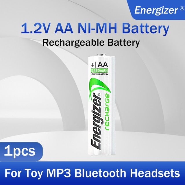 1-2pcs Energizer 1.2V 2450mAh AA NI-MH Rechargeable Battery For Toy Flashlight Camera Remote Control Pre-charged 2A AA Batteries: 1pcs