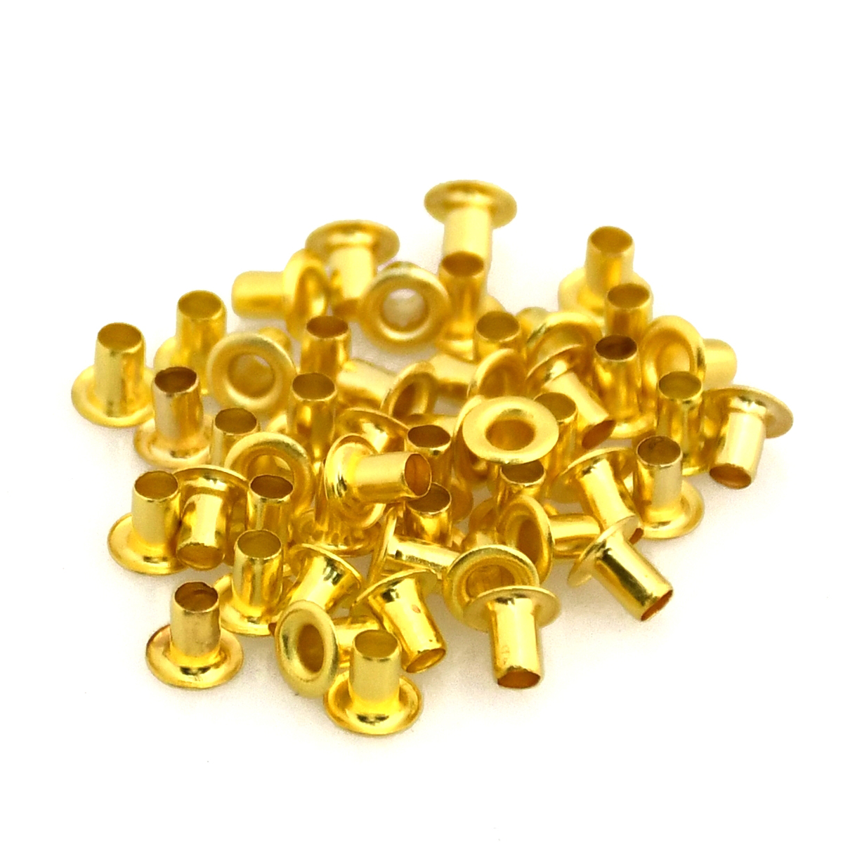 100 sets 3mm messing oogje met wasmachine lederen ambachtelijke reparatie doorvoertule ronde oogringen voor schoenen tas kleding lederen riem hoed: Antiek Zilver