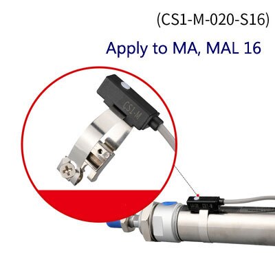 BLCH 10PCS Air Pneumatic Cylinder Magnetic Reed Switch Sensor D-A73 D-Z73 D-A93 D-C73 D-A54 D-B54 CS1-G J S U F Proximity Sensor: CS1-M-020-S16