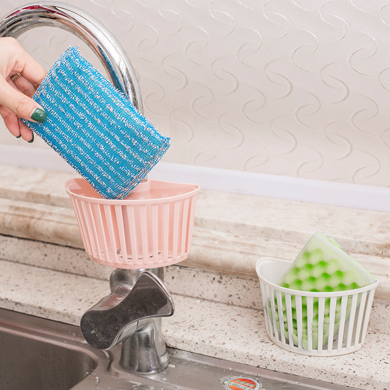 Abfluss Gestell Waschbecken Kunststoff Hängenden Korb Gestelle Regal Auslauf Halfter Schwamm Lagerung Küche Liefert Wasserhahn Gestell