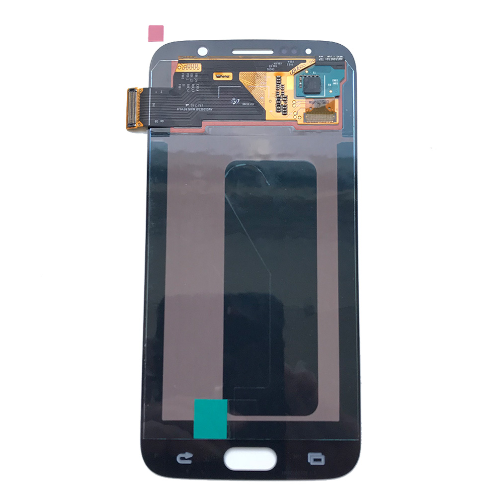 Super Amoled Voor Samsung Galaxy S6 G920F G920I Touch Screen Digitizer Lcd Display Frame Voor Samsung G903 G920FD G920FQ Geen frame