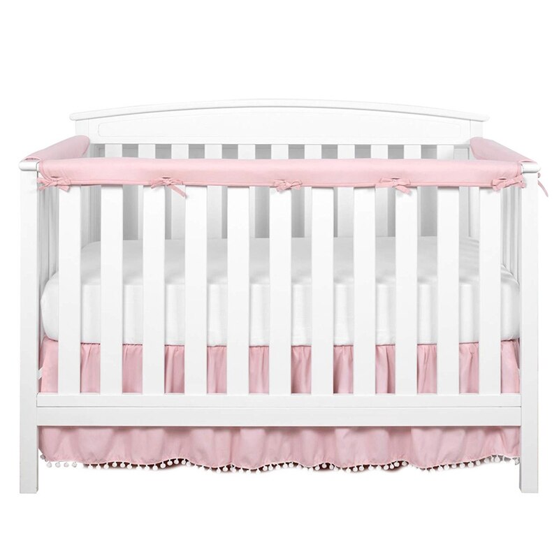 Parachoques de verano para cama de bebé recién nacido cuna de algodón cuna transpirable parachoques para Protector de cabeza juego de cama para bebé decoración de la habitación: PK