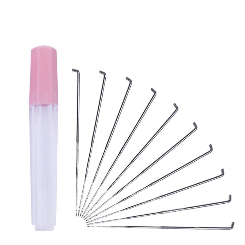 10pcs Wool Felting Iron Needles Felt Tool Kit Needle wooden handle Starter Beginners DIY: 8cm