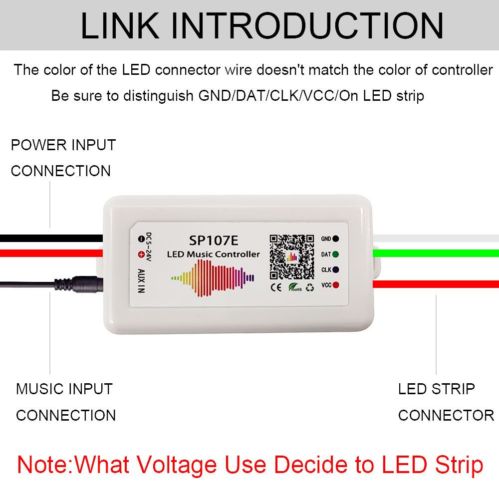 Ws2811 ws2812b controlador bluetooth/wifi/música ws2812 inteligente rgb led pixels controlador de tira sp107e sp108e sp110e t1000s DC5-24V