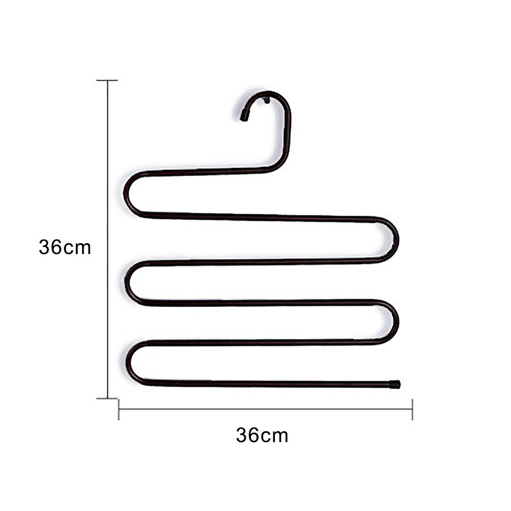Cintres multicouches en fer, 5 couches, pour vêtements, pantalons en forme de S