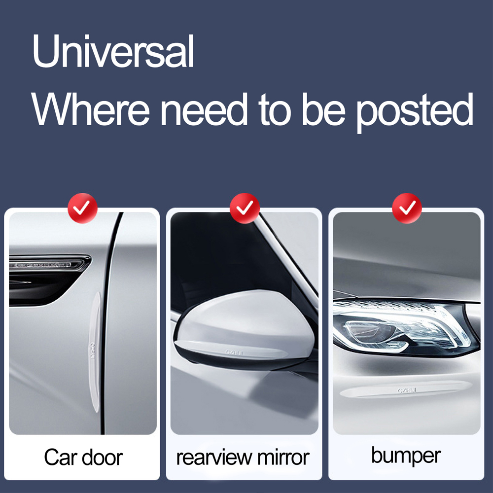 Bande Anti-collision pour porte de voiture, bande de protection pour pare-chocs de bord de porte, protection d'angle pour rétroviseur, autocollant anti-rayures