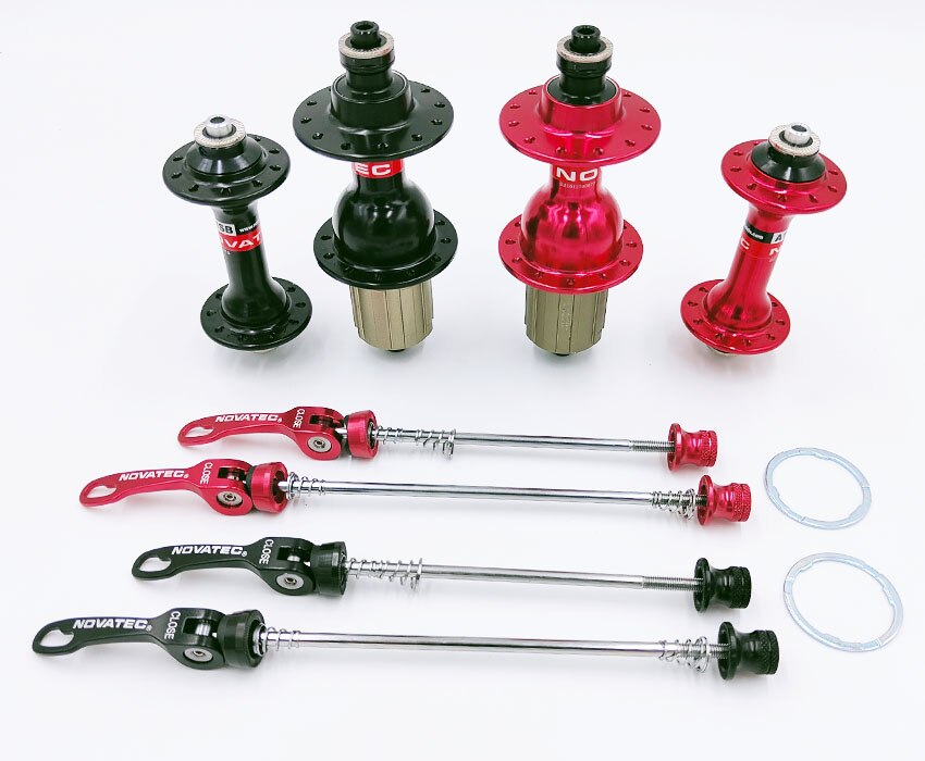 Novatec Hub A171SB/F172SB Road Fiets Hub Voor 20H/Achter 24H Quick Release Fiets Freehub Disc 4 Lager Gebruikt Voor 8-9-10-11-12v