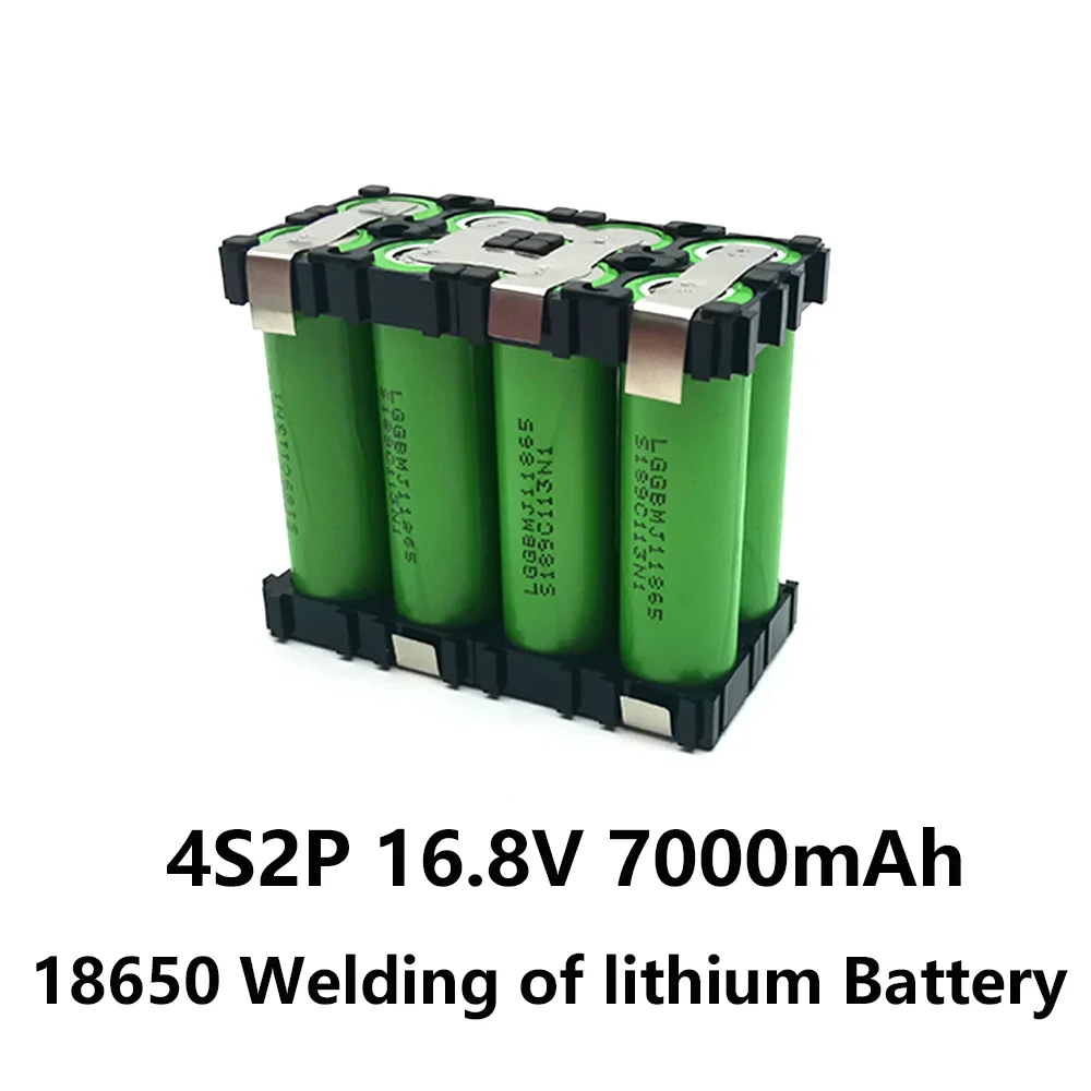 3s2p 4s2p 5s2p 6s2p 18650 Akumulator 7,4 V do 25,2 V 18650 MJ1 Akumulator 7000 MAh do wkrętarki 18 V: Pomarańczowy
