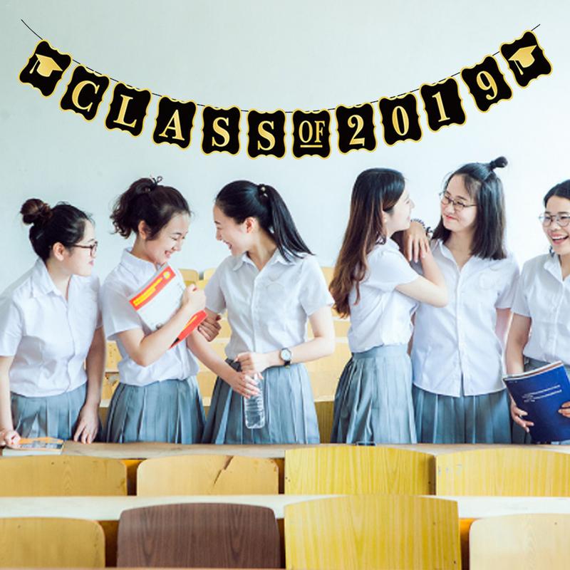 CONGRATULATIONS Banners Graduation Banners Class of Flags Photo Frame Banner Graduation Party Outdoor Indoor Decorations