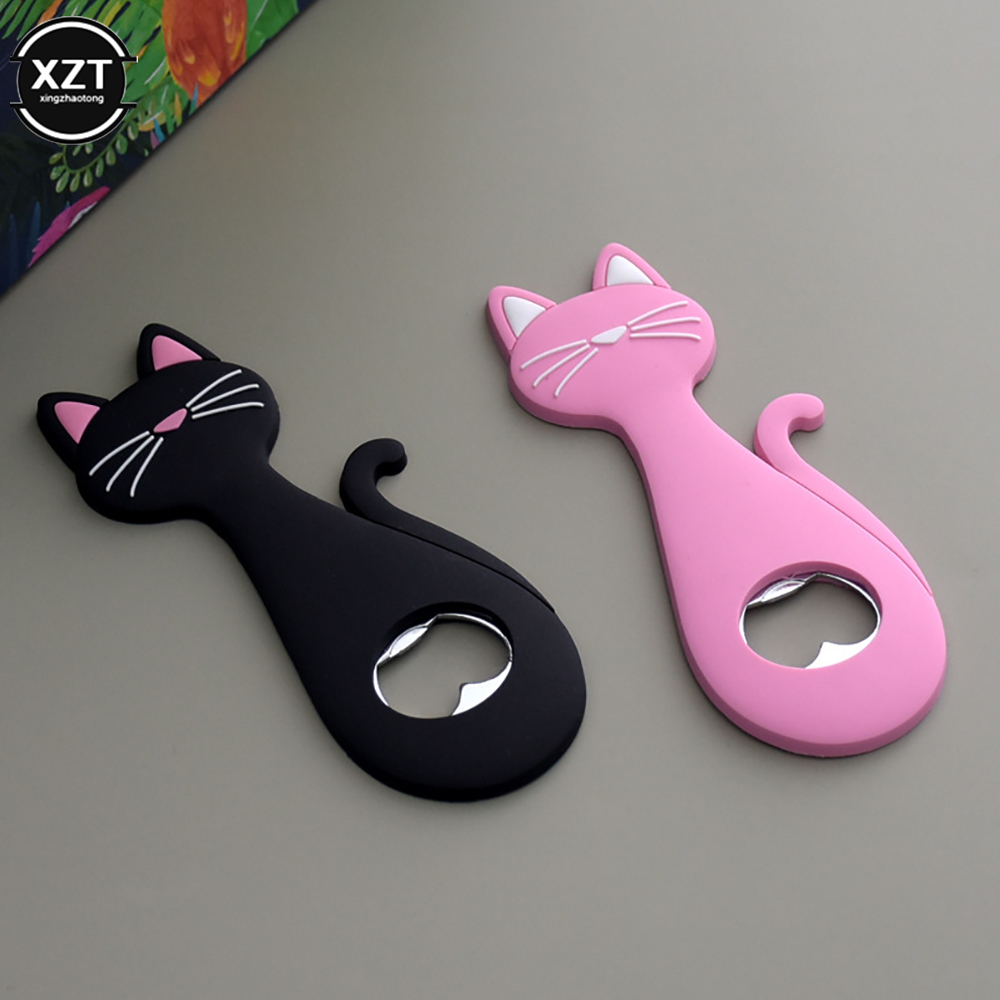 Simpatico apribottiglie magnetico per frigorifero Apribottiglie per birra per cartoni animati Magnete per gatti Decorazione per frigorifero Magnete per frigorifero Apribottiglie per birra