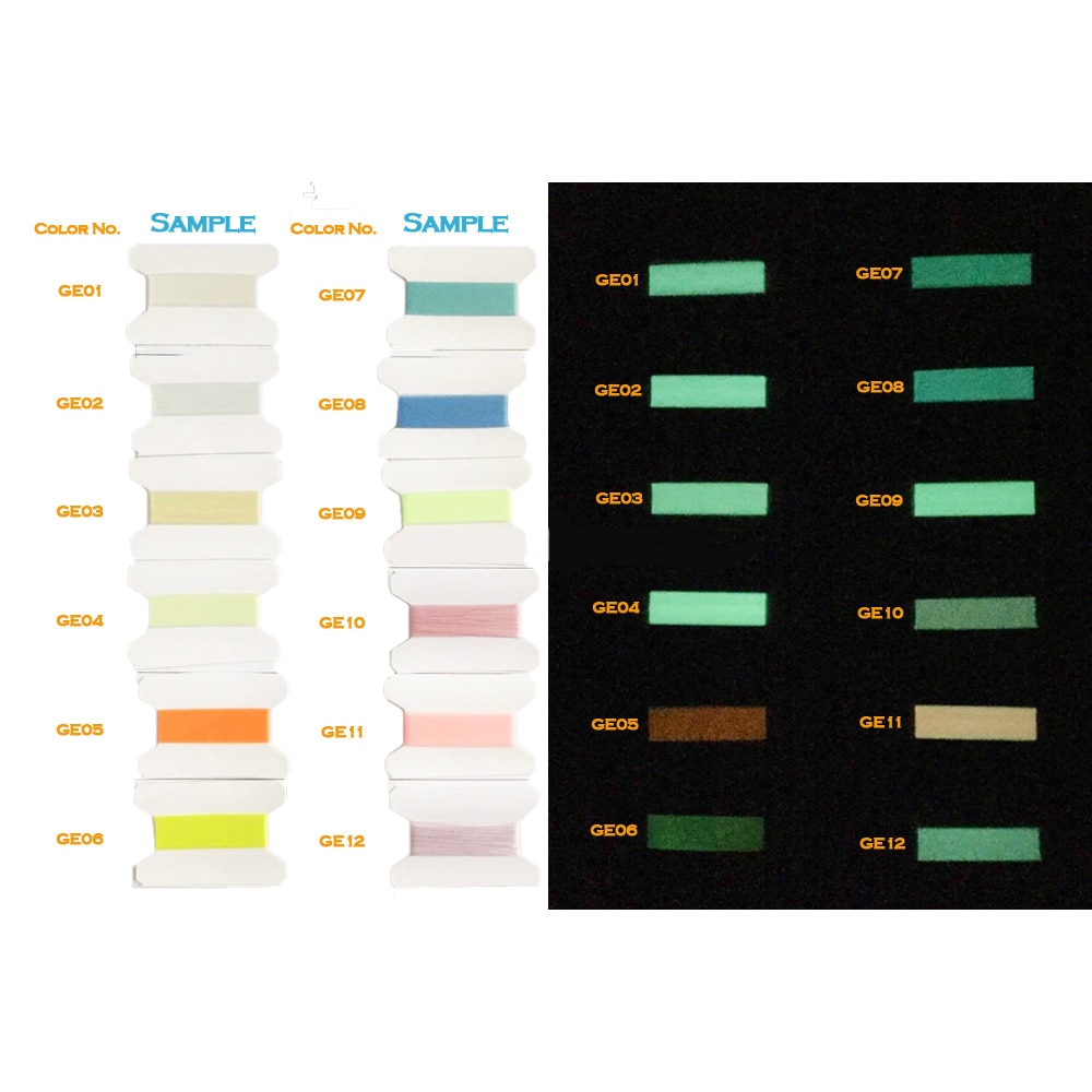 Sanbest Luminous Embroidery Thread Glow In The Dark 800 Meters 150D/2 Polyester Sewing DIY Handmade Cross Stitch Thread TH00057