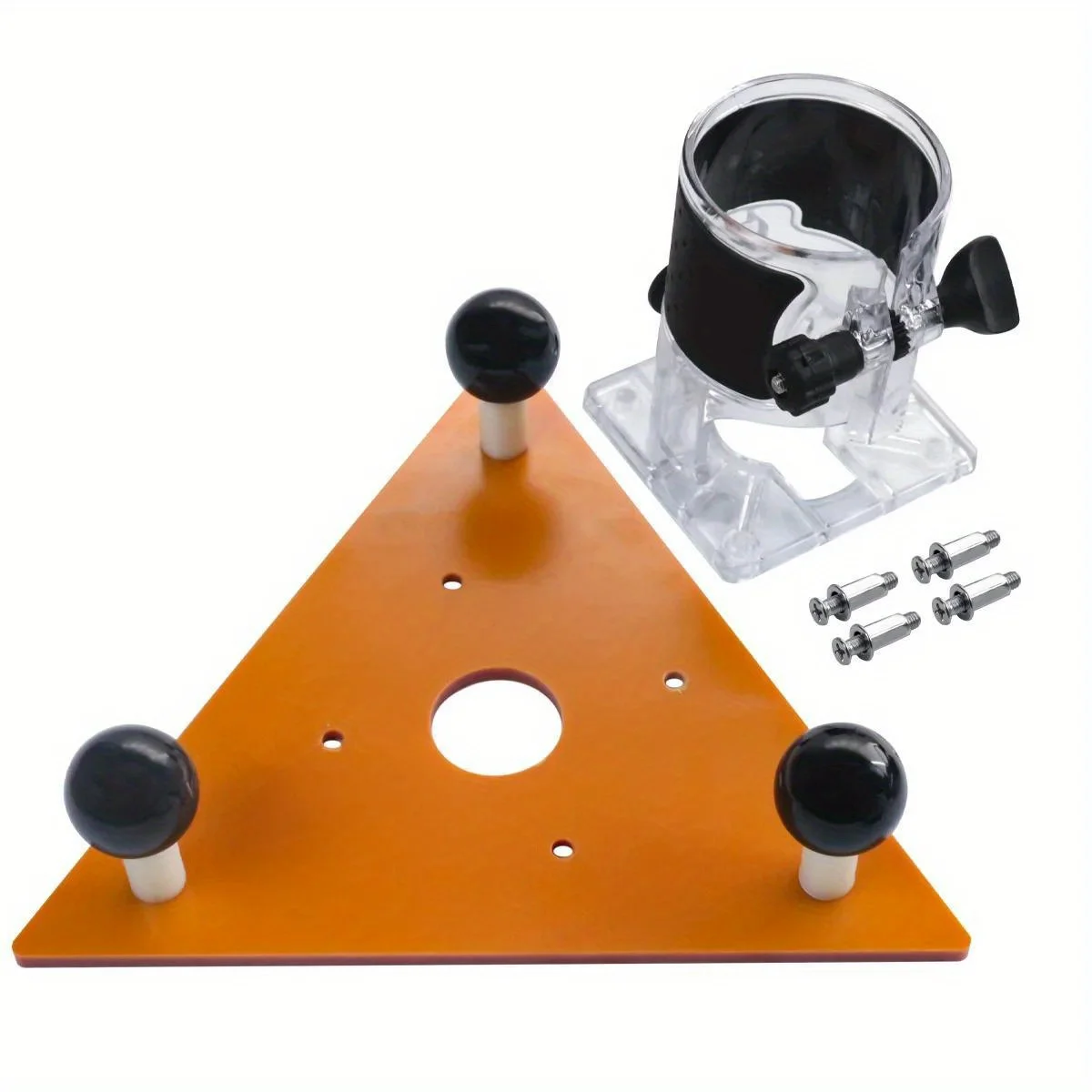 Plaque triangulaire pour rainurage et chanfreinage, pour le calcul, le travail, le fraisage, la rainure, la planche d'équilibre, la plaque de retournement, la base de toupie: Béton gris