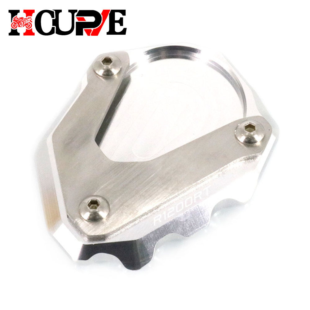 Motorcycle CNC Kickstand Foot Side Stand Extension Pad Support Plate Enlarge Stand For R1200RT R1200 RT R 1200RT 2004: Lavender