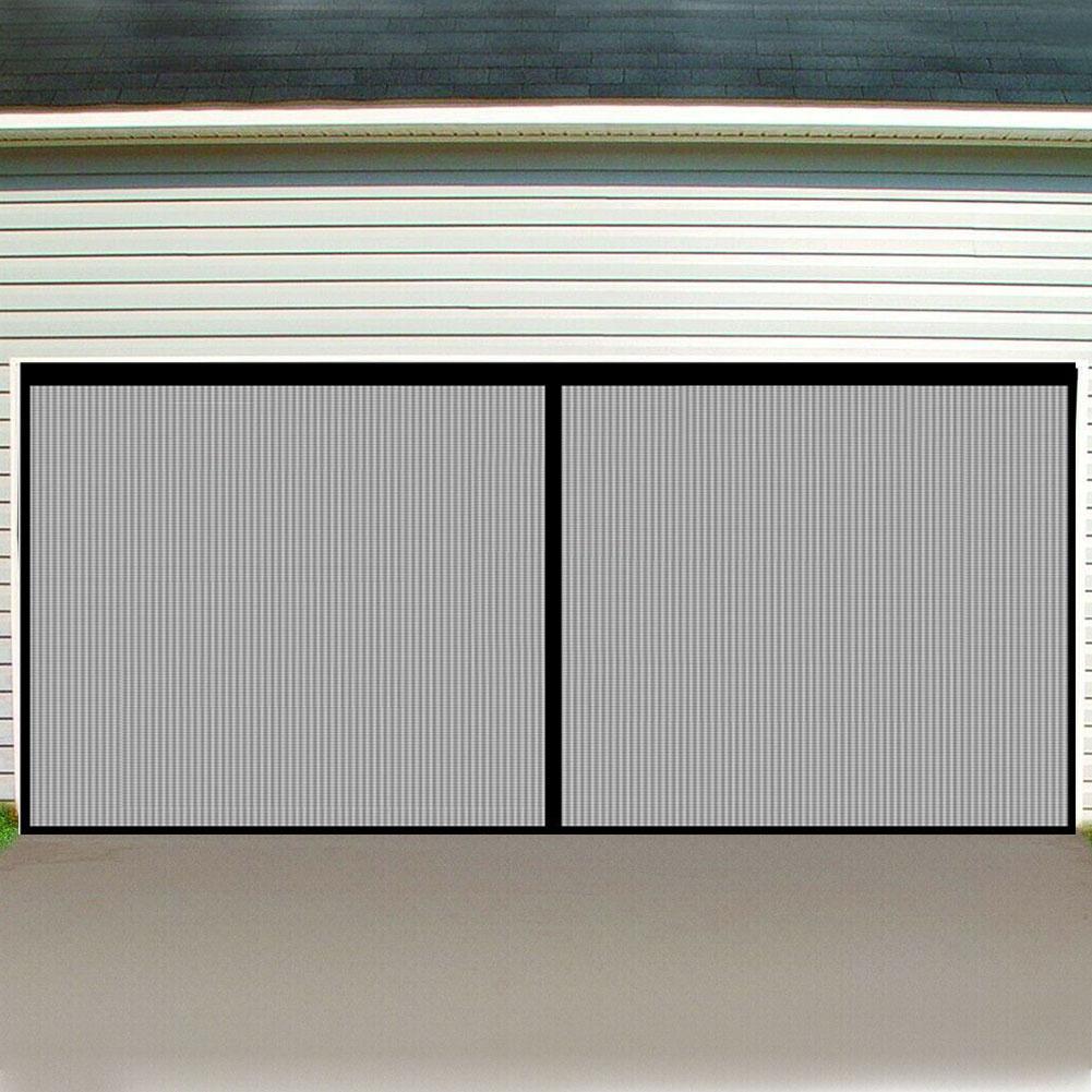 Double écran de porte de Garage, fond magnétique, maille anti-insectes, accessoires d'été, fournitures domestiques O4G6