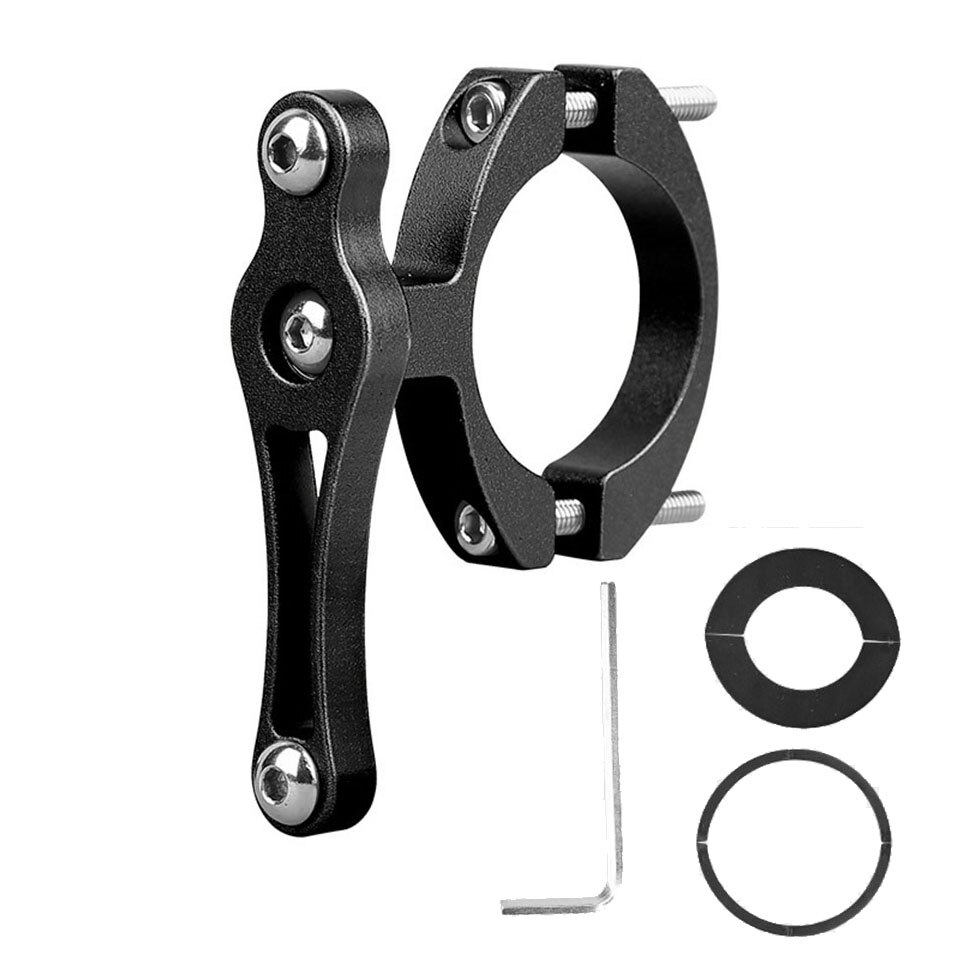 Multifunction Bike Bottles Cage Mount Adapter MTB Water Bottle Cage Clamp Mount Bicycle Bottle Holder Bracket Handlebar Post: Black